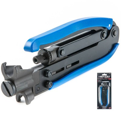 Adjustable Universal Coaxial Cable Rg58/59/62/6 Adjustable F/bnc/rca Connectors Compactwire Crimper Crimping Compression Tool